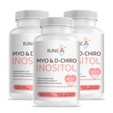 Myo-Inositol & D-Chiro Inositol Supplement for Women - Ideal 40:1 - Kadın Hormon Dengesi ve Ferttitude & Ovarian Health - Vegan Toz Capsules - 90-Day Supply
