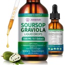 Soursop Graviola Liquid Drops Supplement with Sea Moss Extract, Soursop Bitters Liquid for Cell Support & Regeneration, Immunity, Liver, Antioxidant, Graviola Leaves Extract 2 Μήνας Προσφορά 60ML