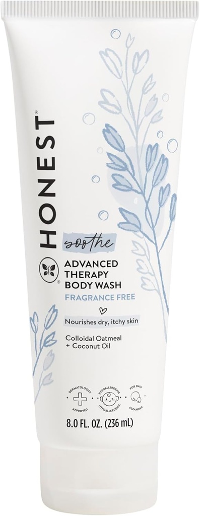 Dürüst Şirket Eczema Soothing Therapy, Bebek Prebiyotikleri Colloidal Oatmeal 8 ozz