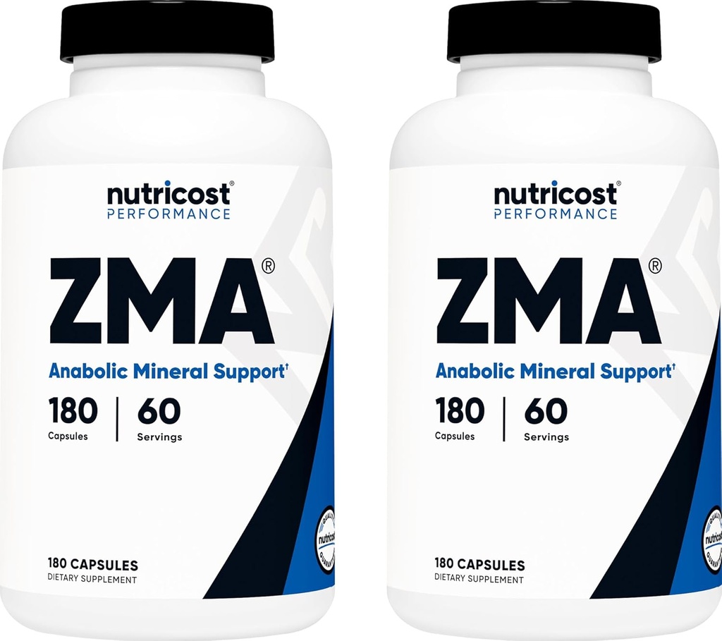 Nutricost ZMA 180 Καψάκια (2 Φιάλες)