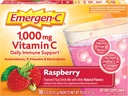 Emergen-C (30 Kont, Raspberry Flavor, 1 Ay Supply) Diyetsel Tamam Fizzy İçecek Mix with 1000 mg Vitamin C, 0.32 Ounce Packets, Caffeine Free