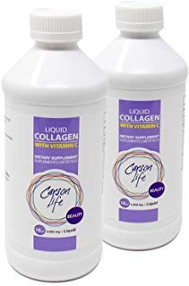 Carson Life Liquid Collagen with Vitamin C - Anti Aging, Hair Skin and Nails - Immune Support - Rejuvenate Skin - Made in the USA- 2Pack