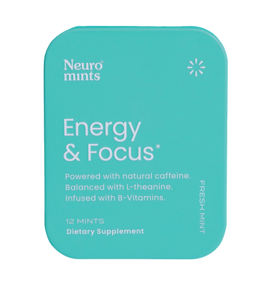 Nöro, Mints Energy Focus Mint Single, 12 Count