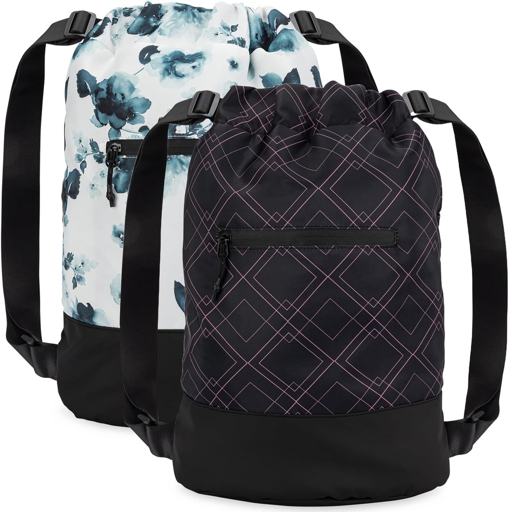 GOMOYO 2Pack Women's Floral Plant, Atıcı Omuz, 18 x 14 x 7 inç, Spor için Mükemmel, Seyahat ve Geceler Için Mükemmel