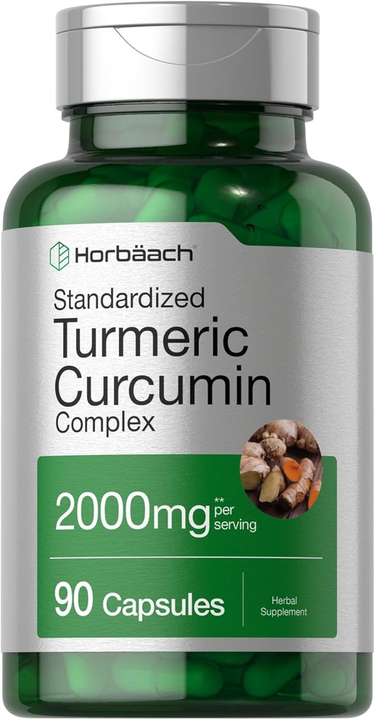 Horbäach Turmeric Curcumin Supplement 2000mg 