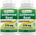 Best Naturals Goldenseal Root 570 mg (Non-GMO) 100 κάψουλες (100 Count (Pack of 2))