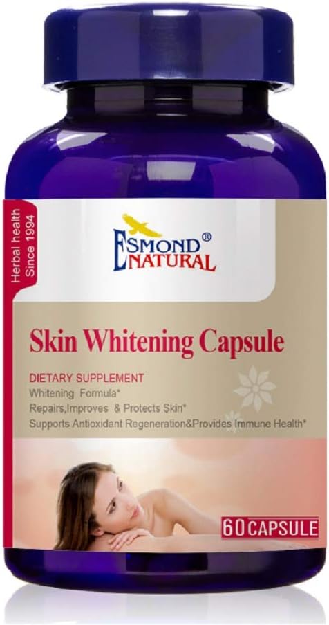 Skin Whitening Capsule (Remates, improves & protects Skin), GMP, Natural Product Assn Sertifikalı, ABD'de Yapılan 60 Capsules