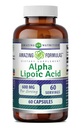 Amazing Formulas Alpha Lipoic Acid | 600 Mg Per | Capsules | Non-GMO | Gluten Free | Made in USA (1 Pack | Count 60)