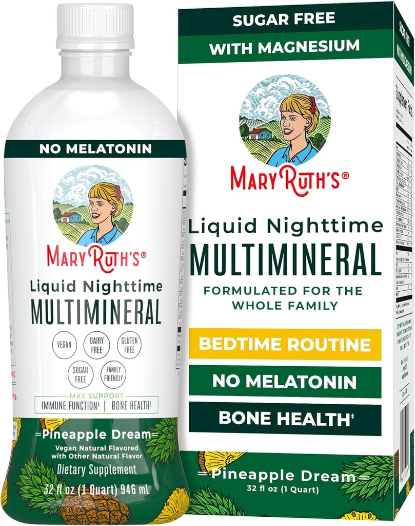 MaryRuth Organics Liquid Nighttime Multimineral 