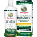MaryRuth Organics Liquid Nighttime Multimineral | NO Melatonin | Citrate | Kalsiyum | çinko | Vitamin D3| 4 Flavors | Vegan | Sugar Free | Gluten Free | 32 Oz