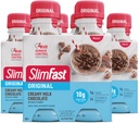 SlimFast Meal Change Shake, Original Creamy Milk Chocolate, 10g of ready to Drink protein, 11 Fl. Oz Şişe, 4 Kont (Pazar 3) (Pazarlama 3 Mayıs)