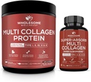 Allsome Wellness Multi Collagen protein Toz Hidrolyzed (Type I II III V X) + Super-Absorb Multi Collagen Pills (Type I II III V X)