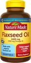 Flaxseed Oil 1400 mg Softgels, 100 Heart Health için Kont