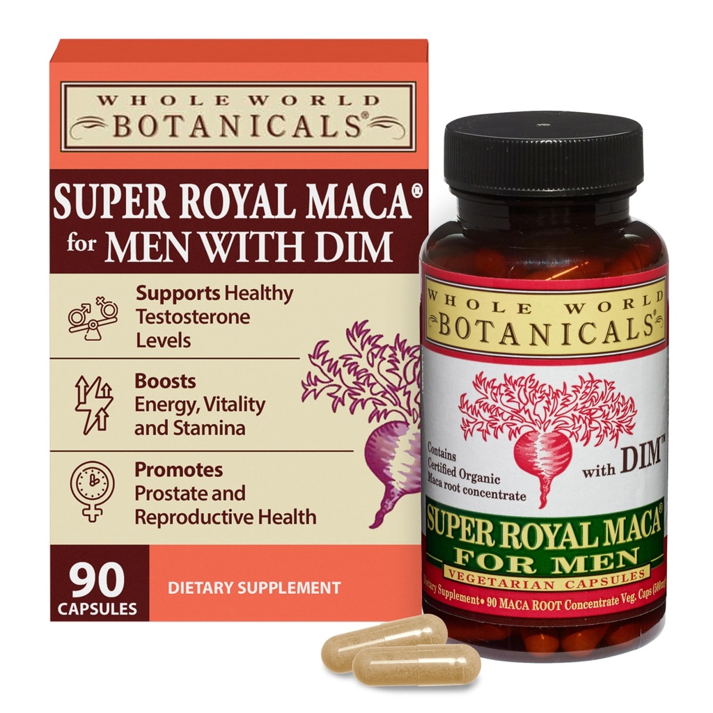 Tüm Dünya BOTANICALS Super Royal Maca Men, 90 CT