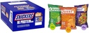SNICKERS Hi protein Peanut Caramel Bar Bulk Box, Quest Tortilla Protein Chips Çeşitli Paket