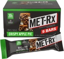 MET-Rx Big 100 Colossal Protein Bars, Crispy Apple Pie Meal Change Bars, 9 Count