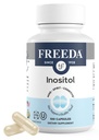 FREEDA Pure Inositol Capsules - 650 mg Inositol Supplement from Myo-Inositol - Mood and Calm Support - Vegetarian and Kosher Certified Vitamin B8 (Inositol) Supplements - Made in USA (100 ct)