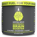 Nootropic Brain Booster (30 Services) Nootropic Drink Mix & Brain Supplement - Υποστηρίζει την ενέργεια, την εστίαση και τη μνήμη - Μηδέν θερμίδες, ζάχαρη δωρεάν - Kiwi Φράουλα
