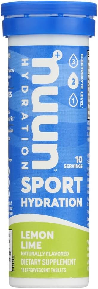 Nuun Active: Lemon+Lime Electrolyte Supportd Drink Tablets (6-Pack of 10 Tablet)6