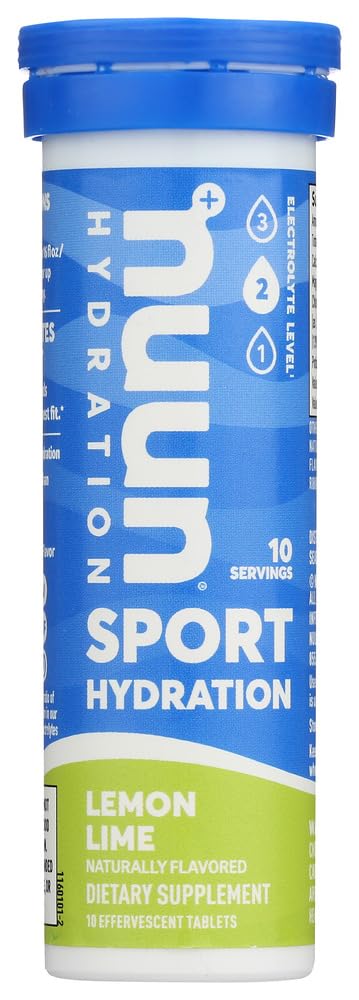 Nuun Active: Lemon+Lime Electrolyte Supportd Drink Tablets (6-Pack of 10 Tablet)6