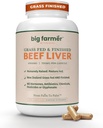 Ultra Human Big Farmer Grass-Fed & completed Beef Liver Capsules – 180 Ct, Supports Energy, Detox, Digestion & Immunity, Non-GMO Desiccated Beef Organ Supplement for Liver Health & Full-Body Wellness