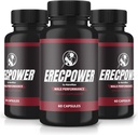 (3 Pack) ErecPower για τους άνδρες, επίσημη χάπια ErecPower, όλα τα φυσικά συμπληρώματα αρσενικών, κάψουλα για την ενίσχυση της ενέργειας και τη συνολική υγεία, Erec Power Support για την κορυφαία απόδοση, βιταμίνη, κριτική (180 κάψουλες)