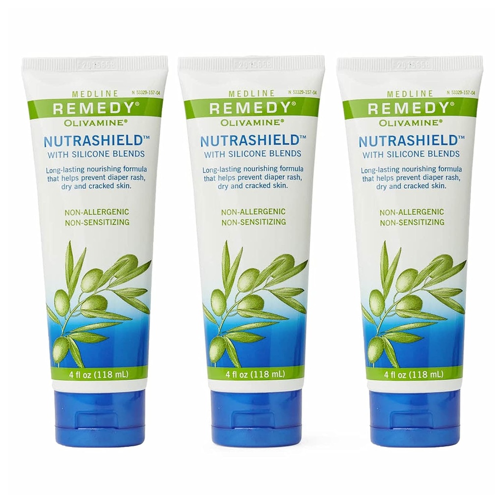 Medline Remedy Nutrashild, Προστασία του δέρματος, Ανακουφίζει από το δέρμα, Ιδανικό για ξηρό δέρμα, 4 oz (πακέτο των 3)