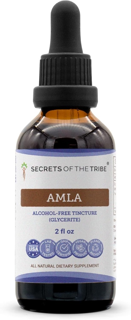 Tribe Amla Tincture Alkol-Free Extract, Amla (Emblica Officinalis) 2 oz