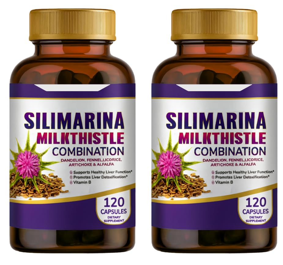 Silimarina Milk Thittle Συνδυασμός, 2 Pack, 240caps.