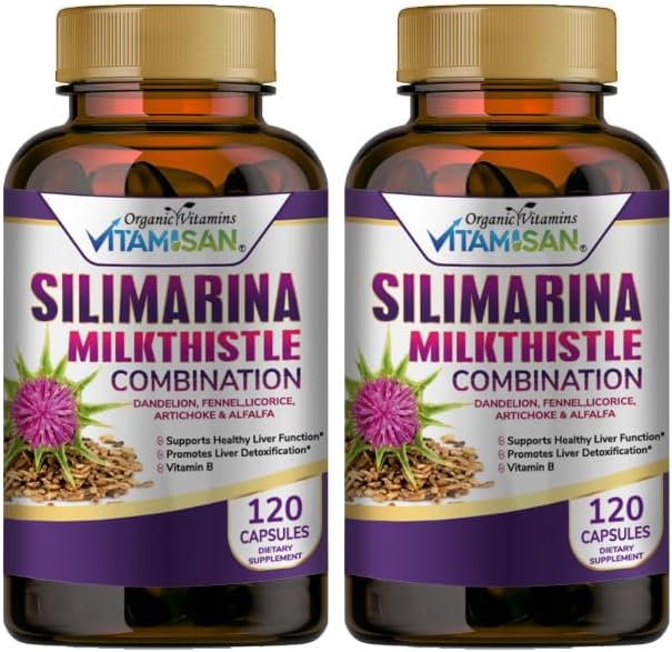 Silimarina Milk Thittle Συνδυασμός, 2 Pack, 240caps.