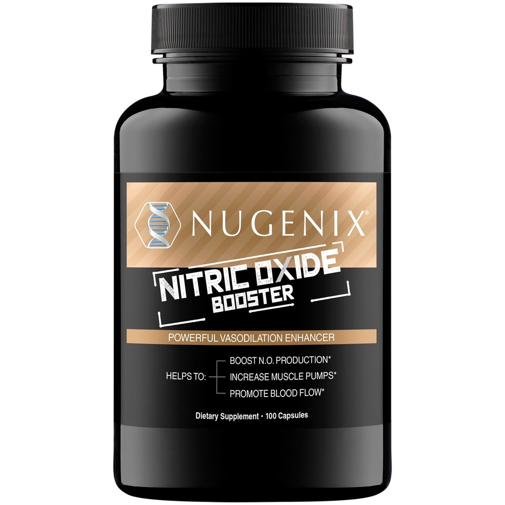 Nugenix Nitrik Çimento Kombinasyonu - Nitrik Çimento Akışı, L-Arginine, L-Citrulline, Pine Bark Extract - Vasodilator - 100 Capsules
