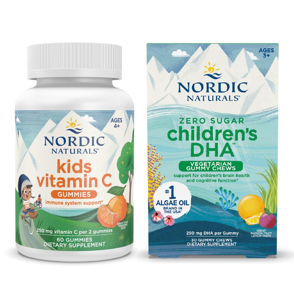 Nordic Naturals Start Pack - Çocuk DHA Veg Gummy Chews ve Kids Vitamin C Gummies
