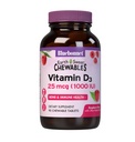 Bluebonnet Beslenme DünyaSweet D3 1000IU - Bone & Immune Support Supplement - Kadınlar ve Erkekler için Raspberry Chewable Vitamin D Supplement - Soy-Free, Gluten-Free, Non-GMO - 90 Tabletler