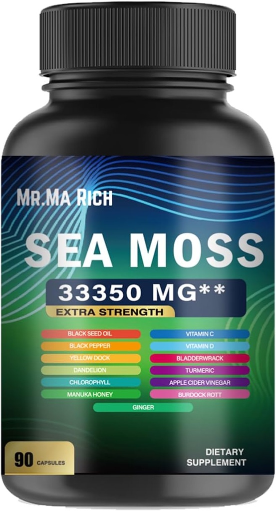 BayMa Rich Sea Moss Capsule - 90 Kont (Sea Moss)