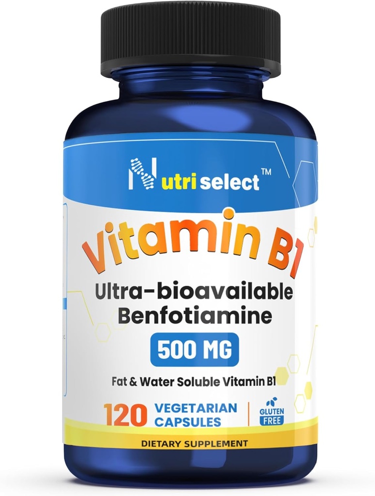 Kapsül başına 500 mg B1 Vitamini ile, Bu Ürün 120 Capsules'in bir paketinde geliyor ve Non-GMO, Vegan ve Gluten-Free