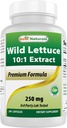 En İyi Doğallar Vahşi Lettuce 10:1 Ekstra 250 mg - 240 Capsules