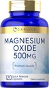 Carlyle Hoffman Magnezyum 500 mg | 120 Capsules | Premium Quality | Non-GMO ve Gluten Free Supplement Supplement