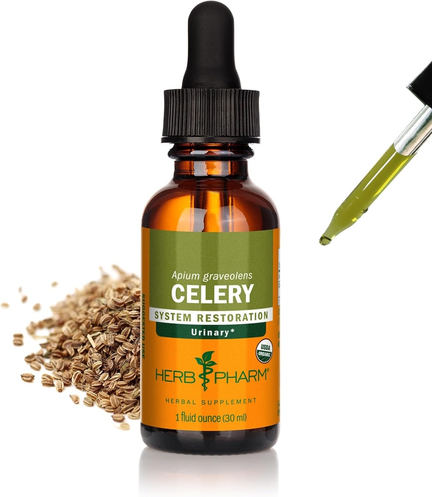 Herb Pharm, Urinary System Support için Organik Celery Tohumu Sıvı Türlemeyi Onayladı - 1 Ounce (090700000356)