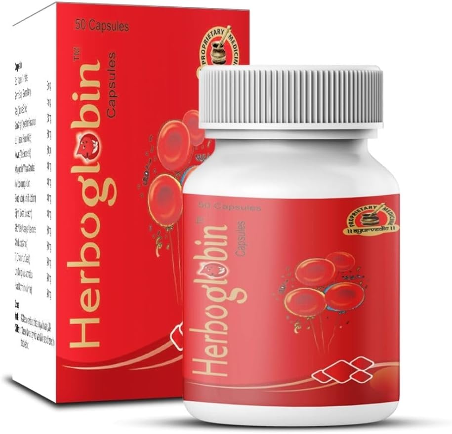 Herboglobin Capsule Demir Eksikliği Anemi 4 Packs of 50 Capsules