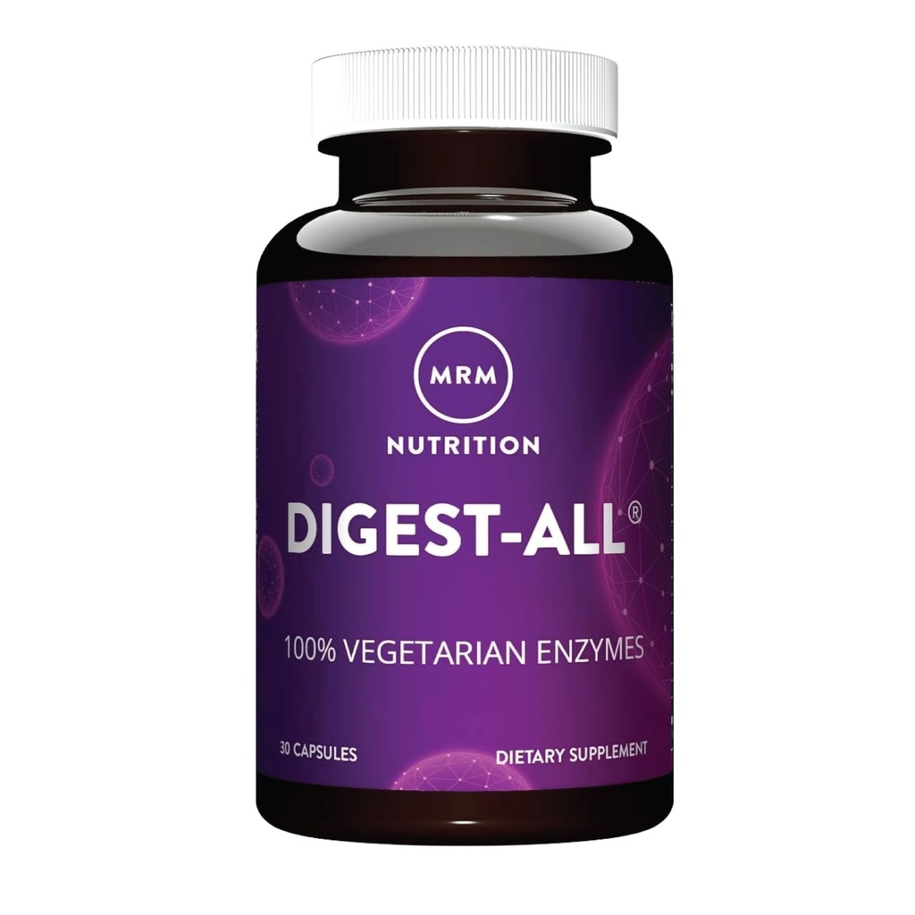 MRM Beslenme Digest-All ® | Digestive Enzymes | İyileştirilmiş sindirim ve absorpsiyon | Lactase + Amylase + Lipase | bloating ve gaz ile yardımcı olabilir | 100% Vegetarian | Gluten-Free | 15 hizmet