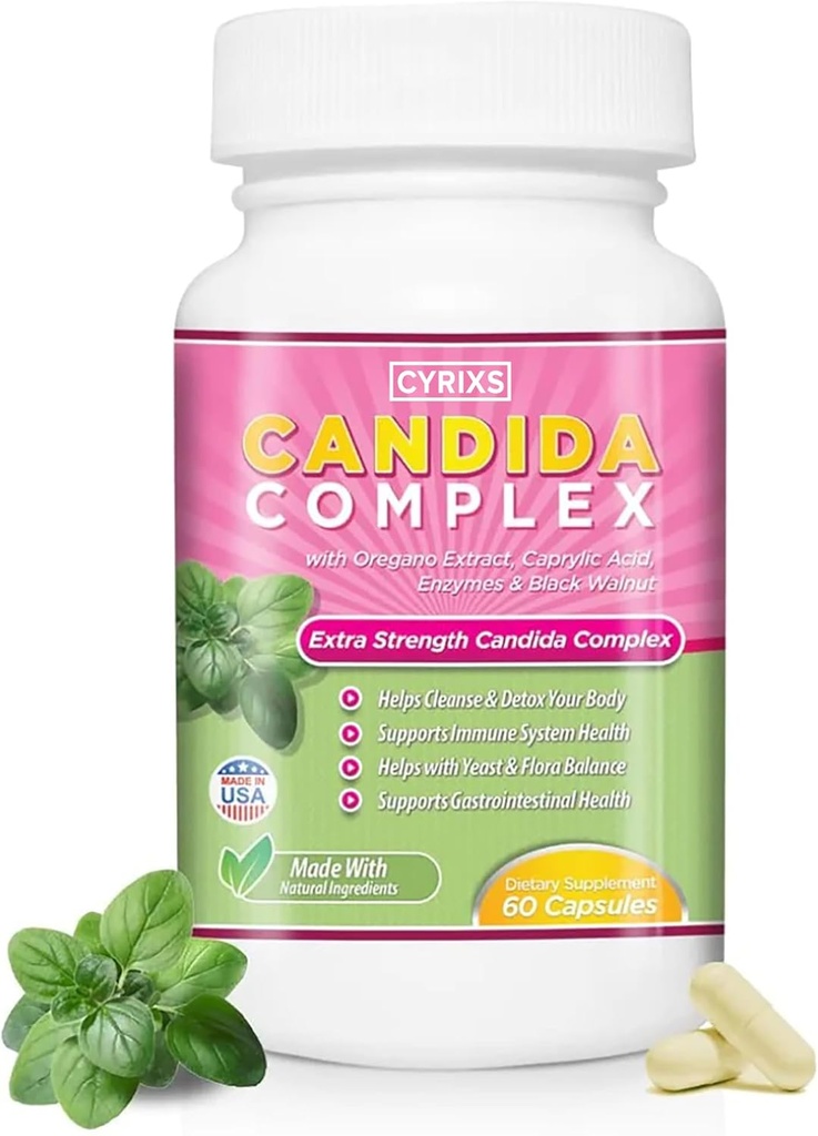 Candida Kompleksi | Immune System | All Natural Gut Cleanse with Herbs, Antifungals, Enzymes and Probiyotiks | Eliminates Candida | Engeller Reoccurrence