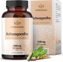 HERBAMAMA Ashwagandha Capsules - 1500 mg Pure Ashwagandha Root Focus Supplement - Vegan, Non-GMO Mood & Calm Support Supplement for Yetişkinler, 100 Caps