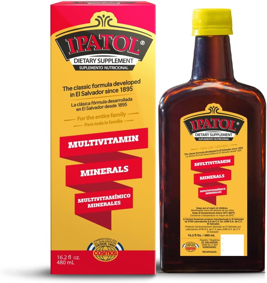 Multivitamin Supplement, 1895'ten beri. A, D,dis, Iron, Manganese, sodyum, Pyum. Suplemento multivitaminico, Desde 1895. A, D, Calcio, Hierro, Etc. El Salvador