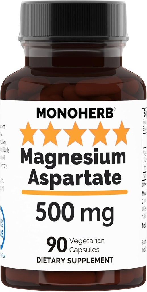Ασπαρτικό μαγνήσιο 500 mg ανά Καψάκιο - 90 Κάψουλες Veg