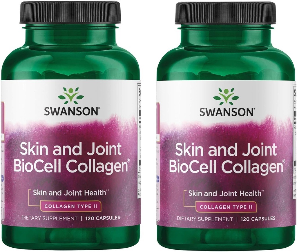 Swanson Chicken Sternum Cartilage - Collagen Type II 500 mg 200 Capsules (2 Pack)