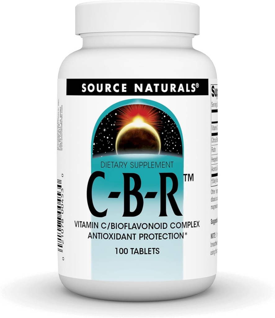 Source Naturals C- B- R - Βιταμίνη C, Bioflavonoid Complex για Αντιοξειδωτική Προστασία - 100 δισκία
