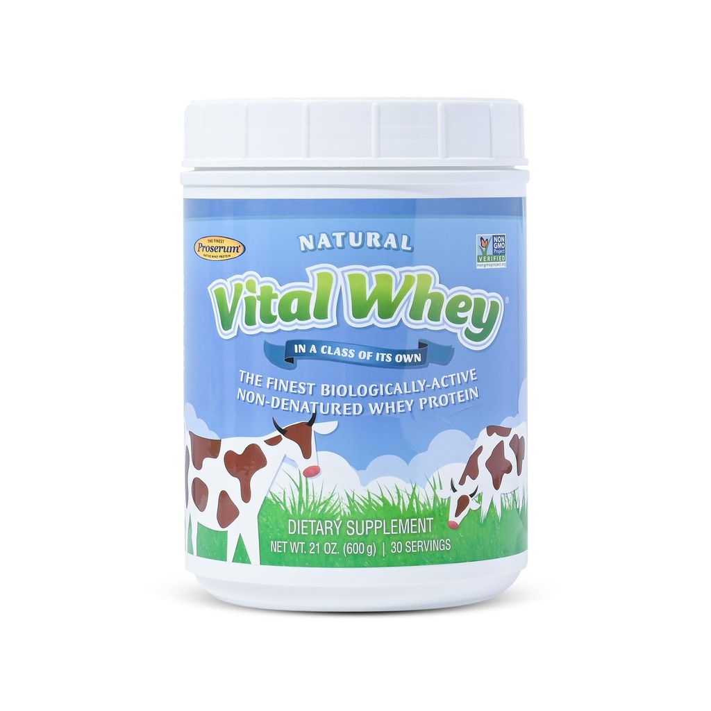 Dhey Protein Tozu Immune Vitality, Natural Flavor 600g (30 hizmet), 15g proteini, Vital Whey, Clean Holistic, Wellness Beslenme
