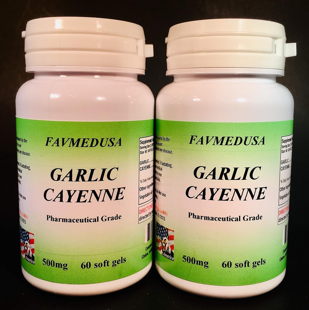 Σκόρδο Cayenne, Made in USA - 120 (2x60) softgels