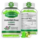 2 Pack Organik Valerian Root Gummies, Herbal Supplement for Relaxation & Mood Support, Sleep Gummies Without Melatonin for Yetişkinler, Vegan, Non-GMO, Apple Flavor, 120 Count