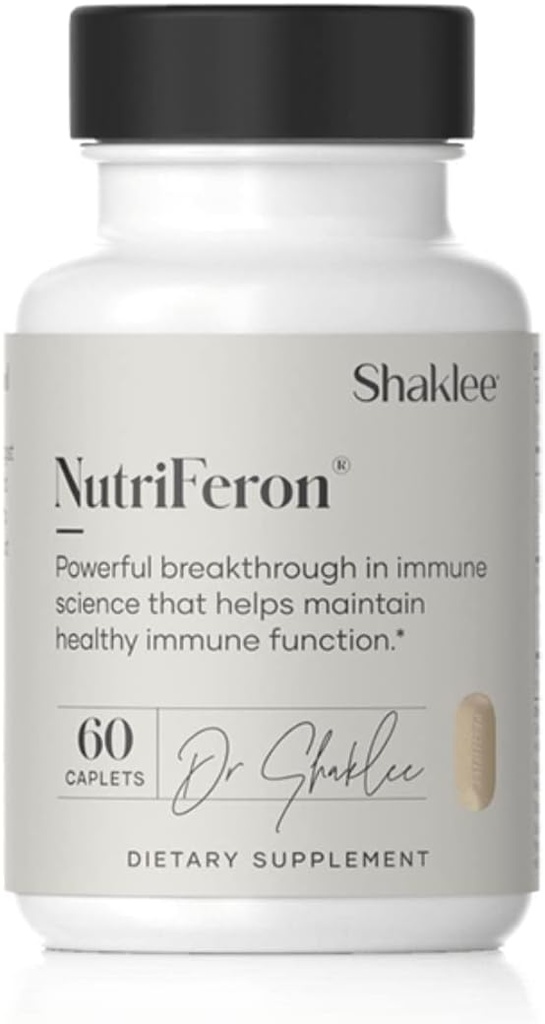 Shaklee - NutriFeron® Immune-Boosting Botanical Blend - Renowned Immunologist tarafından geliştirildi - Interferon-Boosting Materialss ile Sağlıklı Immune Fonksiyonlar - Contains çinko - 60 Caplets
